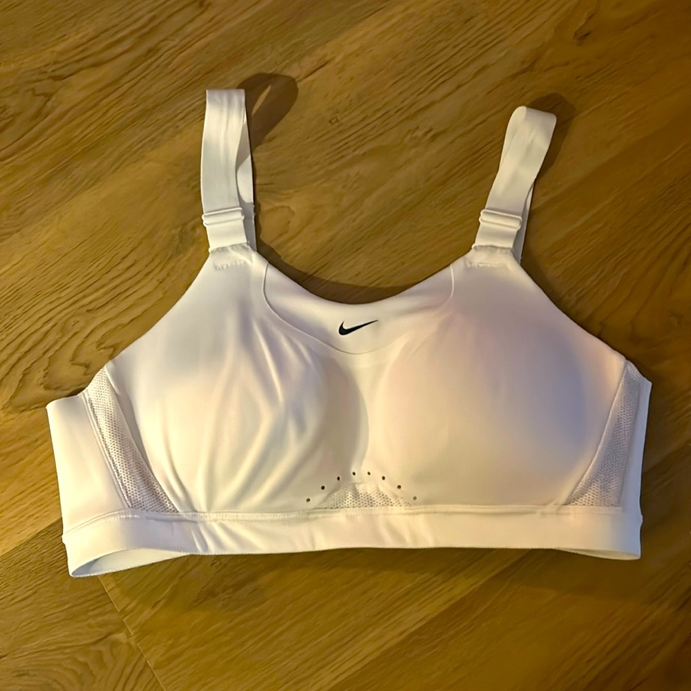 WHITE Nike Alpha Bra